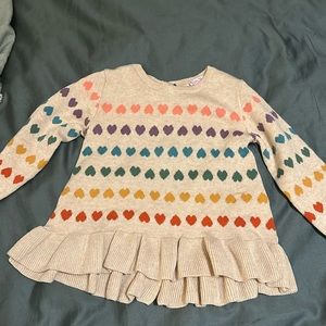 NWOT ruffle butts heart sweater
